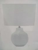 RRP £100 Lot To Contain 2 Boxed Debenhams Designer Gus Table Lamps