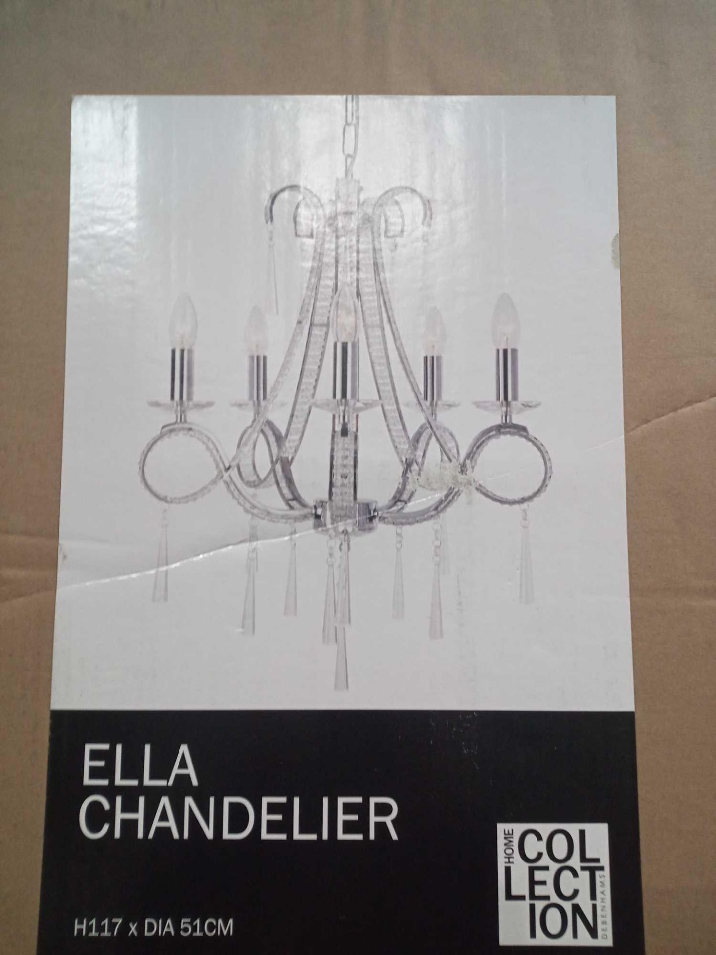 RRP £195 Boxed Ella Chandelier