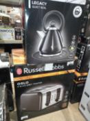 RRP £110 Lot To Contain 2 Boxed Assorted Russell Hobbs Items To Include Legacy Quiet Boil Kettle An