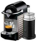 RRP £180 Boxed Nespresso Pixie And Aeroccino 3 Magimix Nespresso Coffee Machine