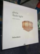 RRP £90 Boxed Debenhams Home Collection Gloria Flush Light