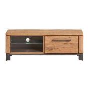 RRP £190 Boxed Mercury Row Irving 43"" Walnut Tv Stand (Appraisals Available On Request) (Pictures