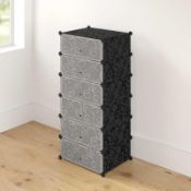 RRP £60 Boxed Symple Stuff 12 Pair Shoe Storage Cabinet (17834) (Appraisals Available On Request) (