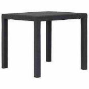 RRP £65 Boxed Etude Plastic Dining Table (20137) (Appraisals Available On Request) (Pictures For