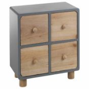 RRP £130 Boxed Symple Stuff 4 Drawer Chest Of Drawers (16903) (Appraisals Available On Request) (