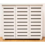 RRP £135 Boxed Mercury Row 15 Pair Morgan Shoe Storage Cabinet (17834) (Appraisals Available On