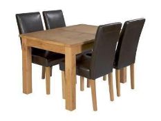 RRP £499 Sourced From Harveys Furniture Boxed Brookes Extendable Dining Table (Appraisals