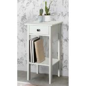 RRP £65 Boxed 3 Posts Sparland 1 Drawer Bedside Table (17815)(Appraisals Available On Request) (