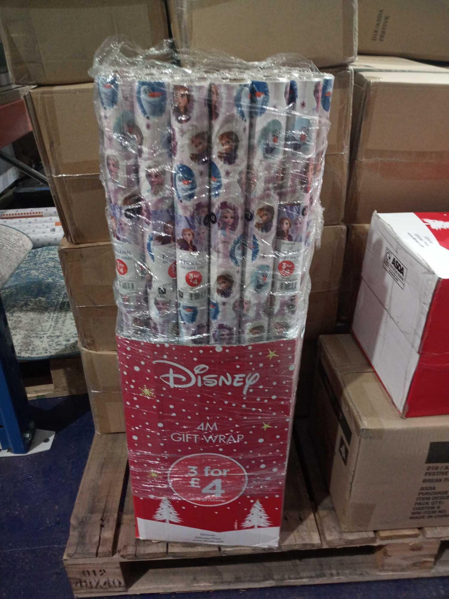 RRP £42 Lot To Contain 42 Rolls Of Disney Frozen 4M Gift Wrap