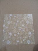 RRP £36 Box To Contain 36 Rolls Of Snow Flake Gold Roll Wrap