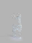 RRP £95 Boxed John Lewis Indoor And Outdoor 1M White Deer With Timer