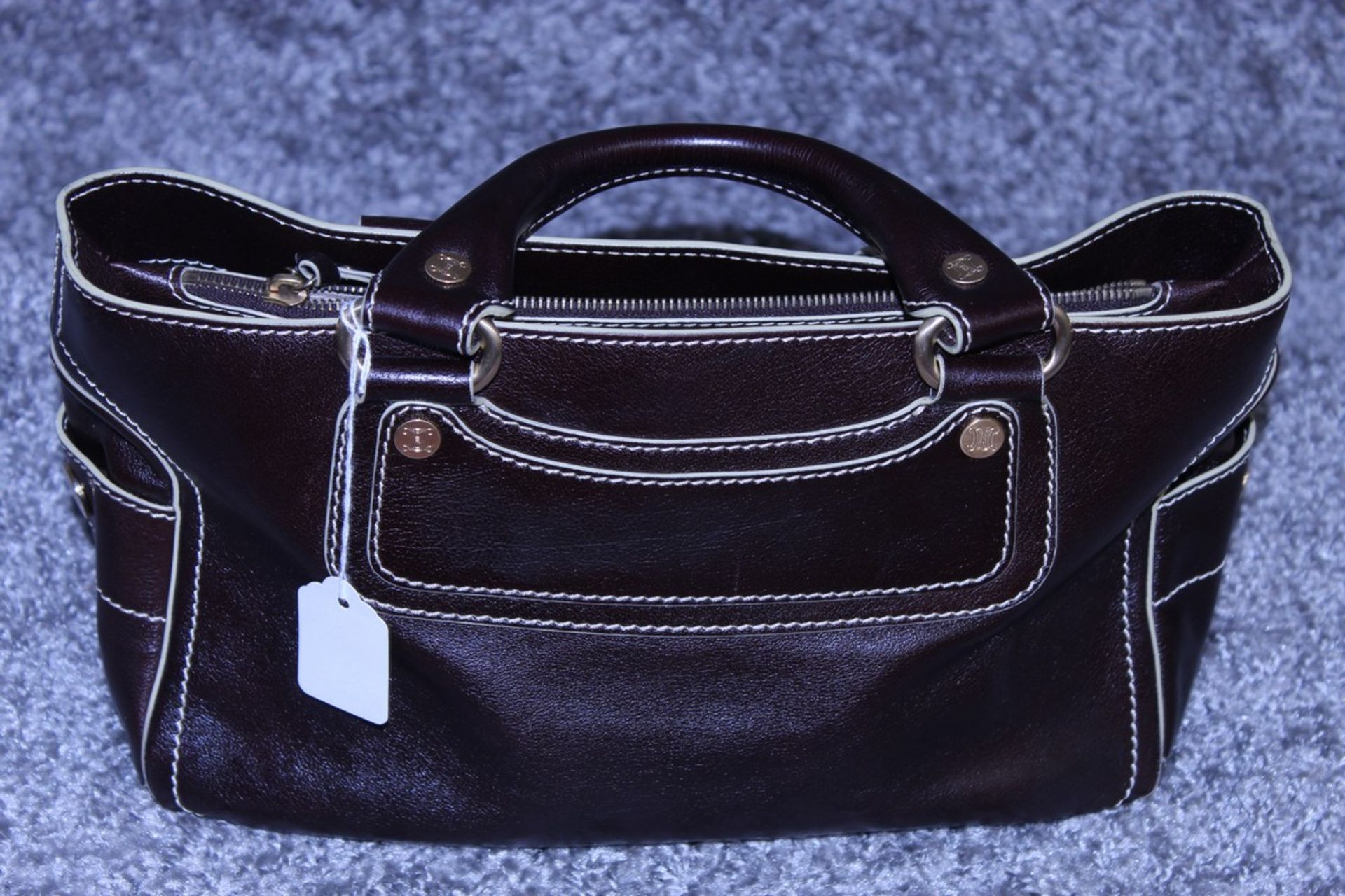 RRP £1,000 Celine Boogie Handbag, Brown Calf Small Grained Leather, Leather Handles, 22X30X13Cm ( - Image 3 of 5