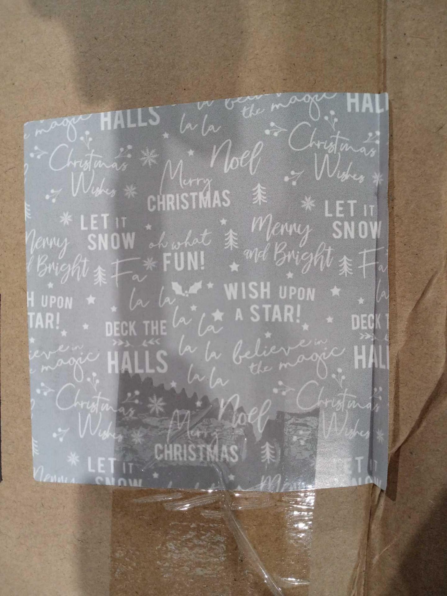 RRP £18 Box To Contain 18 Rolls Of Xmas Text Roll Wrap (Appraisal Available Upon Request) (Images