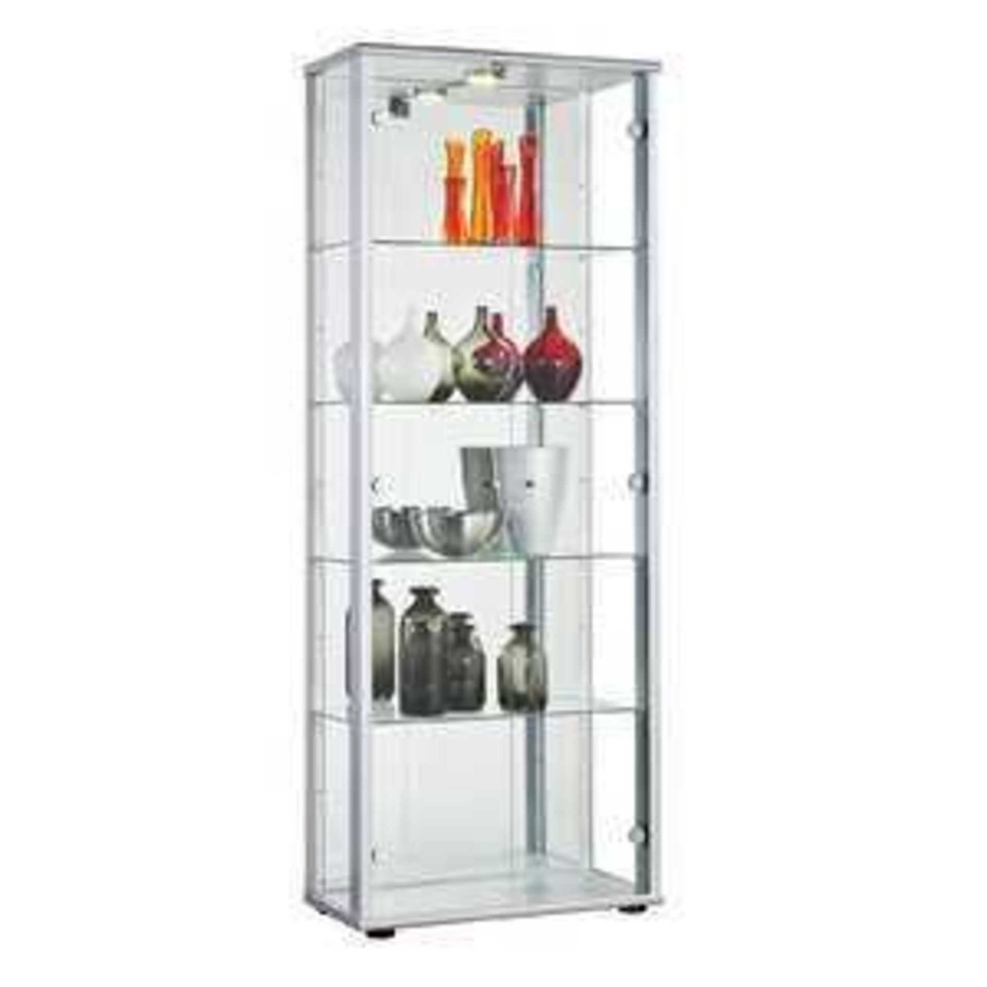 RRP £330 Boxed Ebern Designs Rachel Standard Curio Cabinet With Lighting (17835) (Appraisals