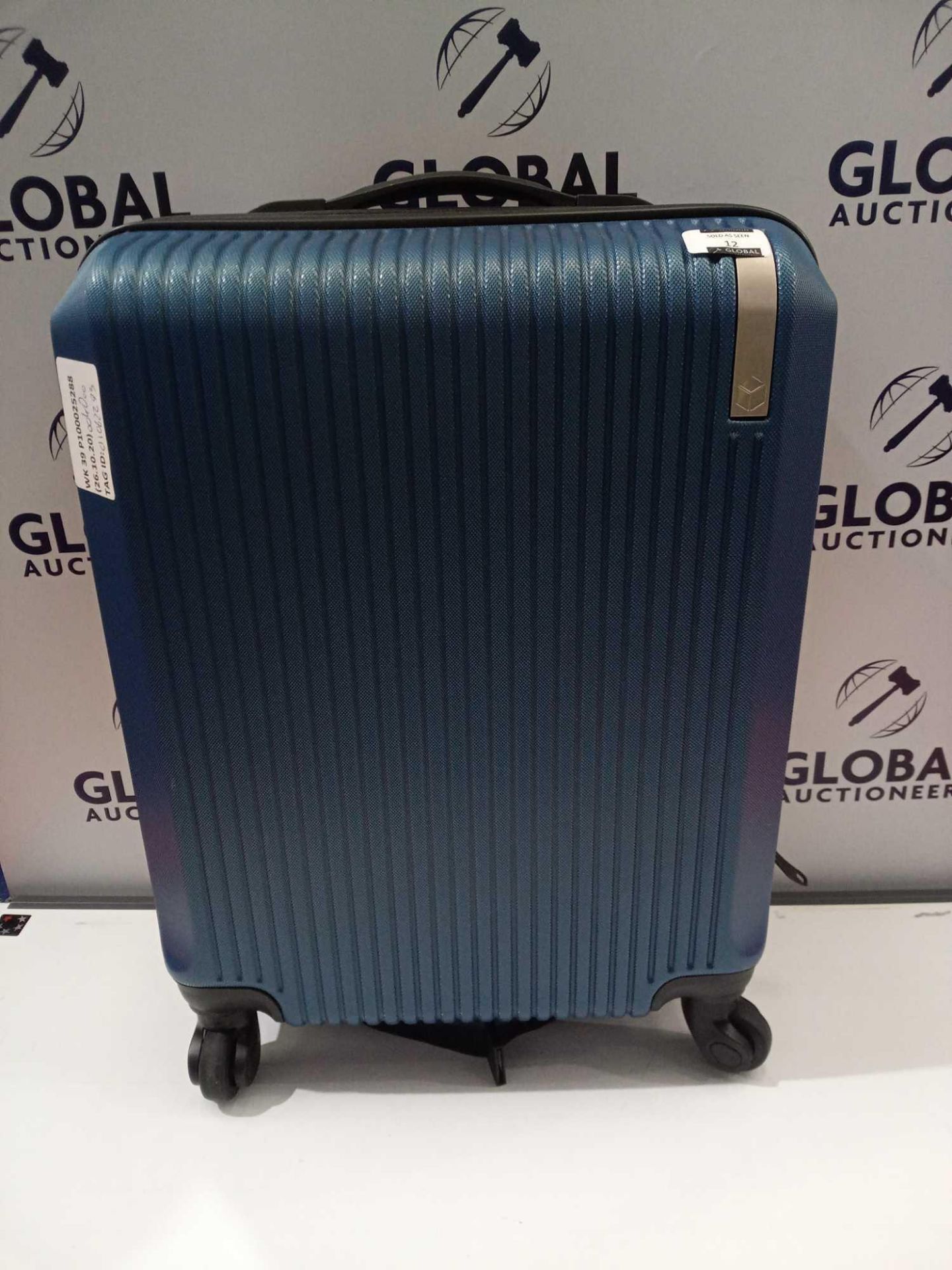 RRP £50 Qubed 2 Steel Blue Lightweight Carry-On Luggage Case