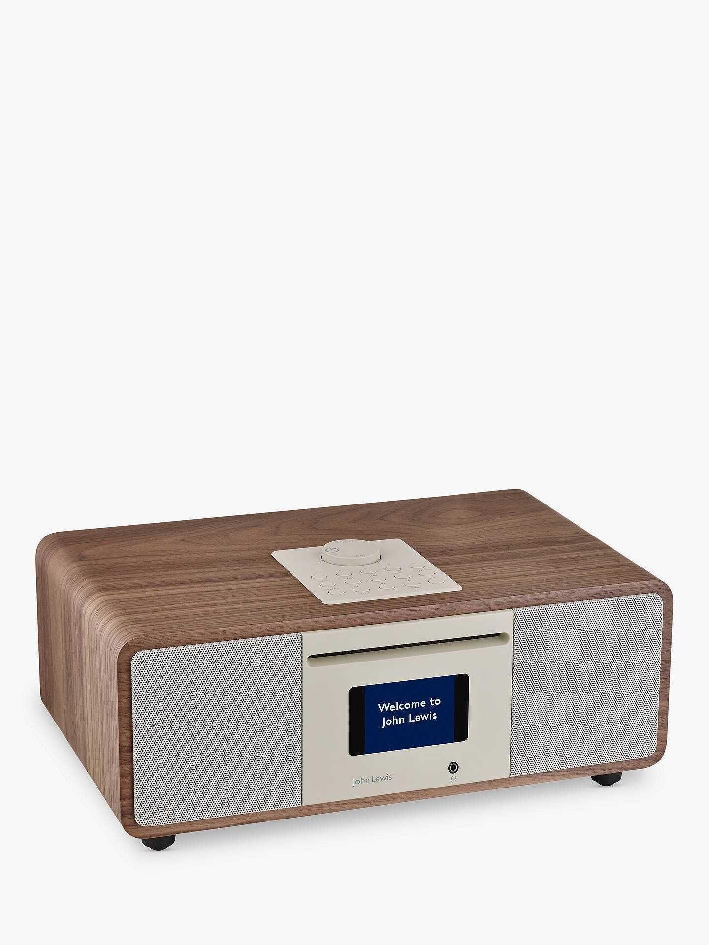 RRP £200 Boxed John Lewis Cello Hi-Fi Music System With Dab Plus Fm Internet Radio With Cd Player