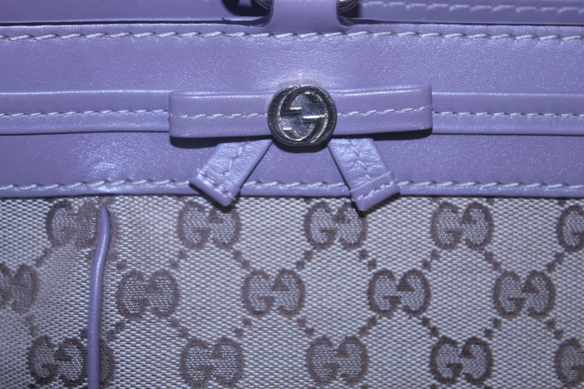 RRP £1200 Gucci Mayfair Tote Shoulder Bag In Beige/Brown Monogrammed Canvas Condition Rating Aa ( - Image 3 of 6