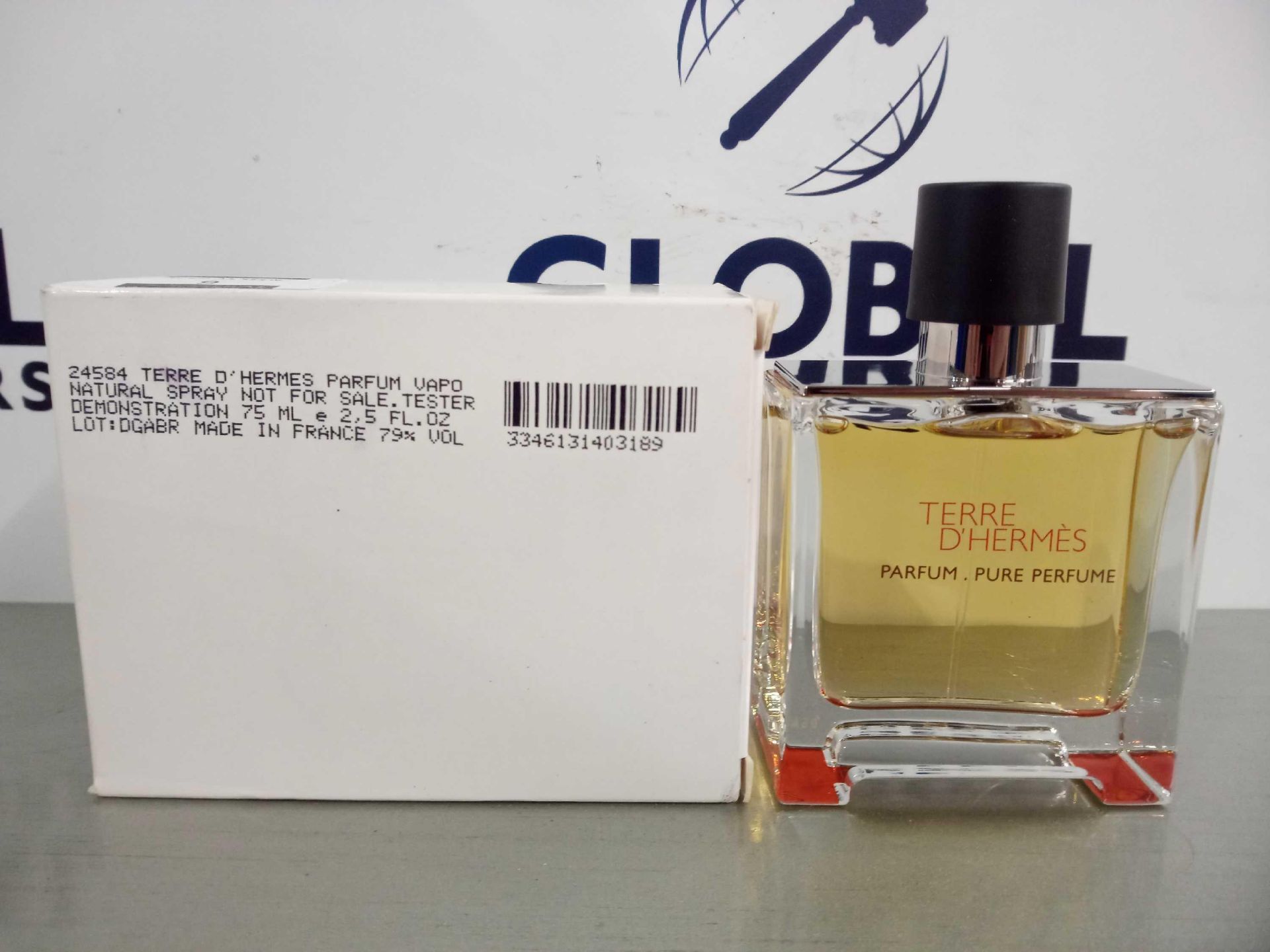 RRP £75 Boxed Brand New Full Tester Bottle Of Terre D'Hermes 75Ml Parfum