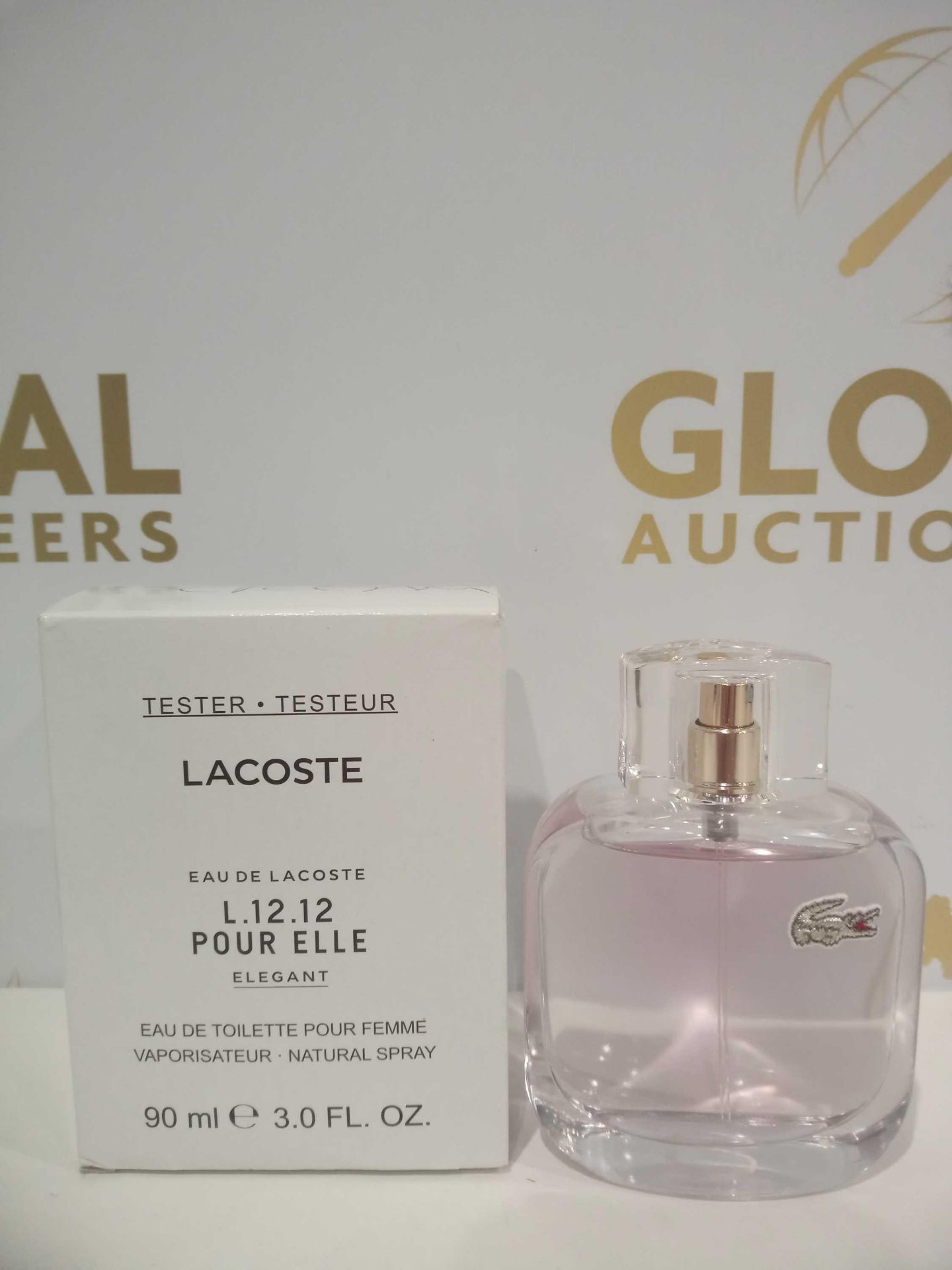 RRP £55 Boxed Brand New Full Tester Bottle Of Lacoste Elegant Cream Pour Elle 90Ml Eau De Toilette