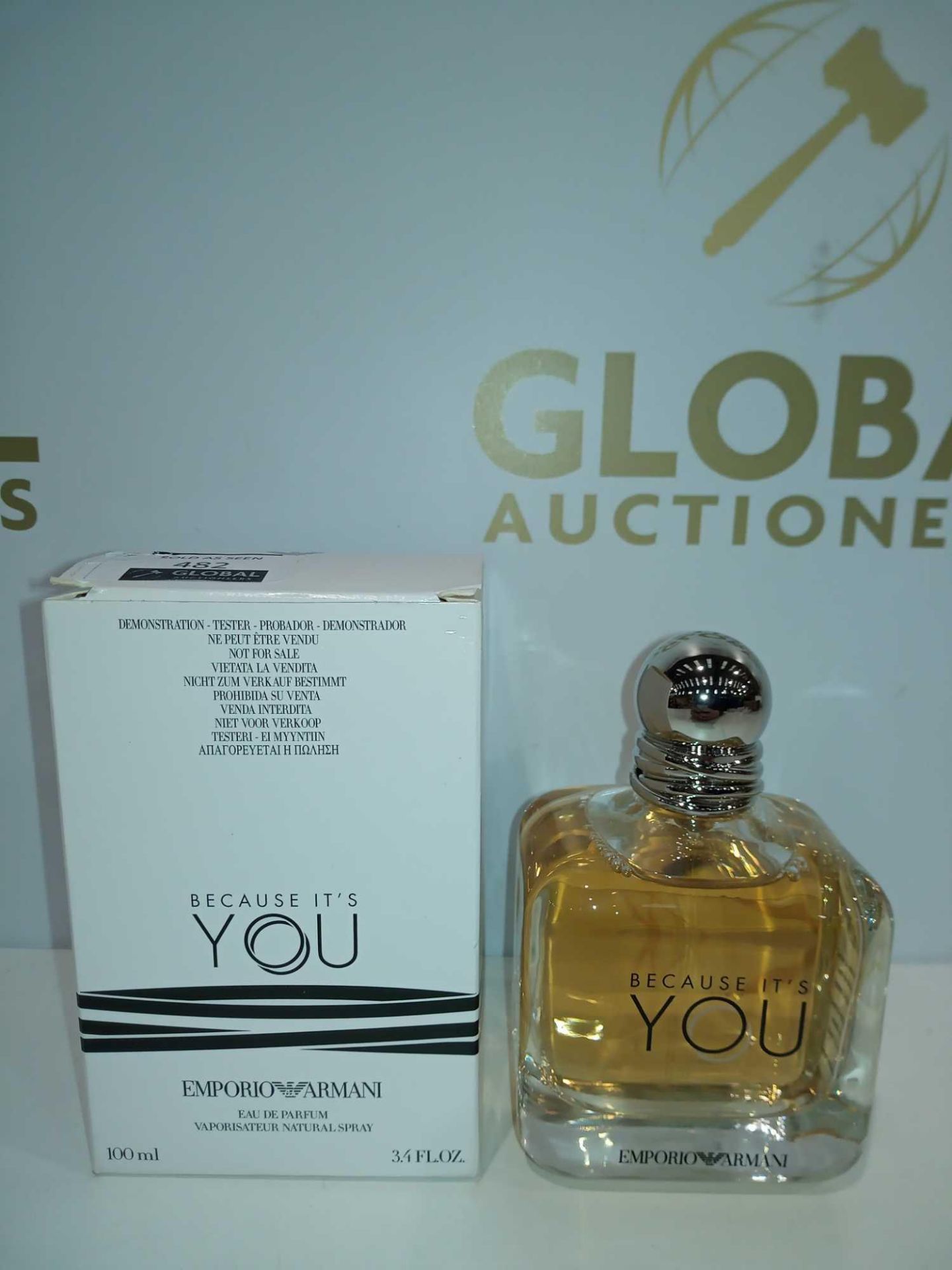 RRP £95 Boxed Brand New Full Tester Bottle Of Emporio Armani Because It'S You 100Ml Eau De Parfum