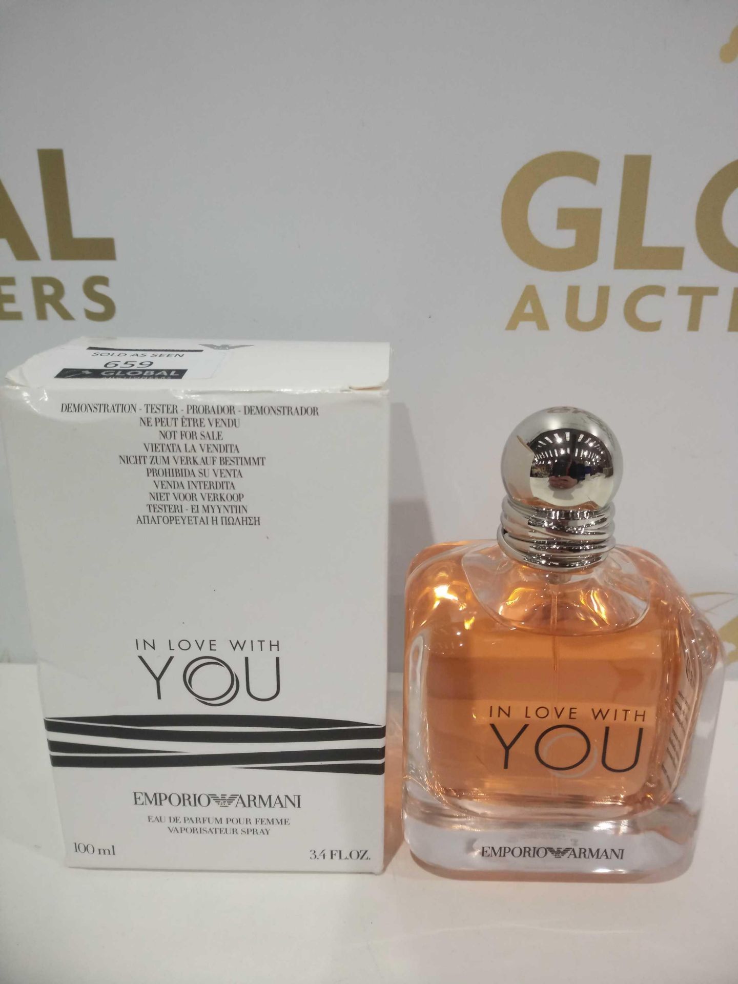 RRP £95 Boxed Brand New Full Tester Bottle Of Giorgio Armani In Love With You 100Ml Eau De Parfum