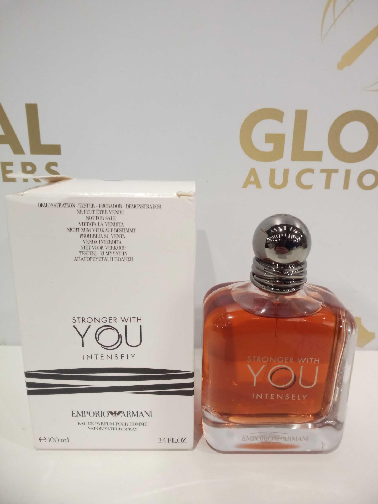 RRP £80 Boxed Brand New Full Tester Bottle Of Giorgio Armani Stronger With You Intensely 100Ml Eau