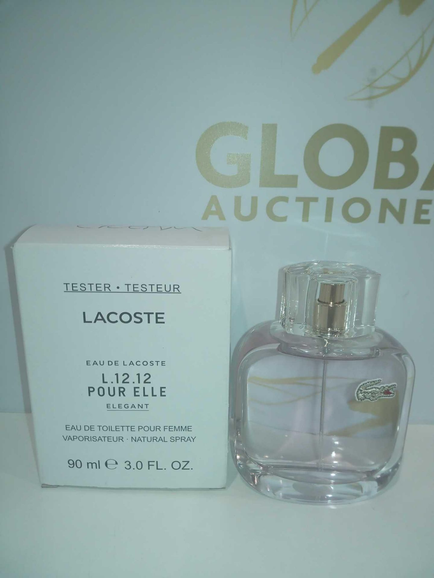 RRP £60 Boxed Brand New Full Tester Bottle Of Lacoste Cream 90Ml Eau De Toilette Pour Femme