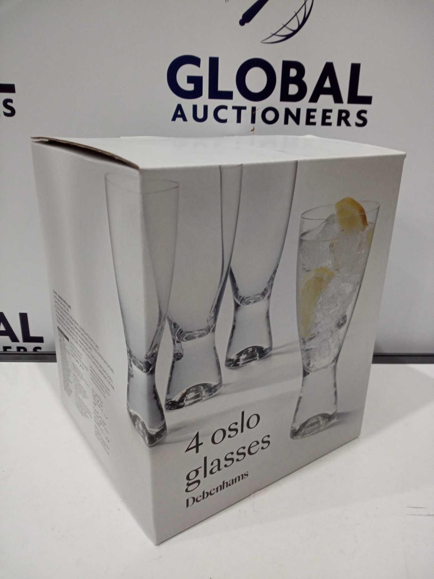 RRP £120 Lot To Contain 6 Boxed Debenhams Set Of 4 Oslo Glasses