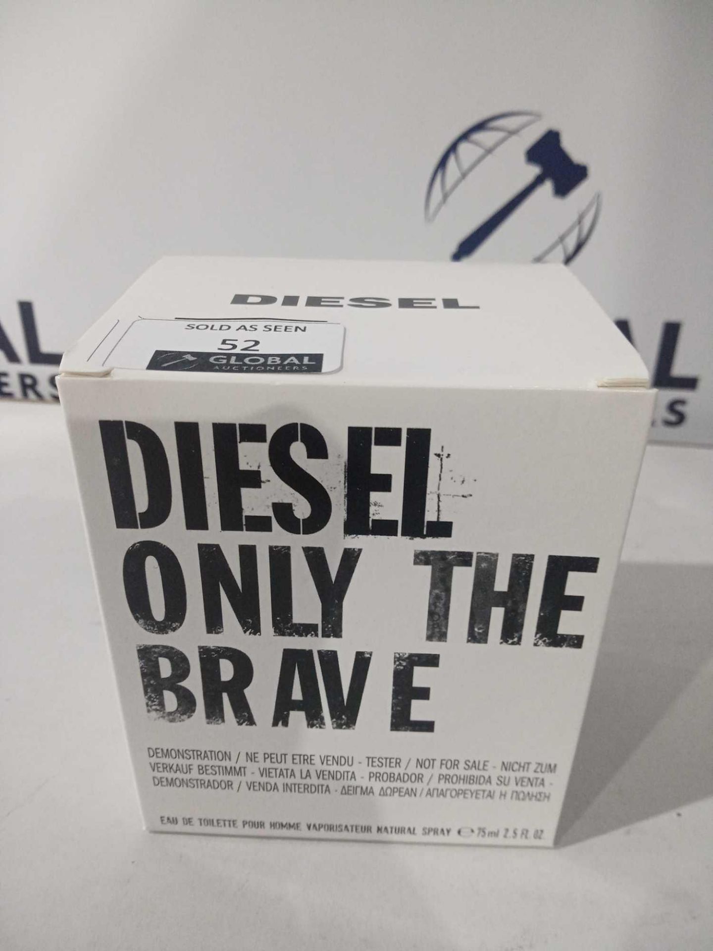 RRP £65 Brand New Boxed 75Ml Tester Bottle Of Diesel Only The Brave Edt Spray
