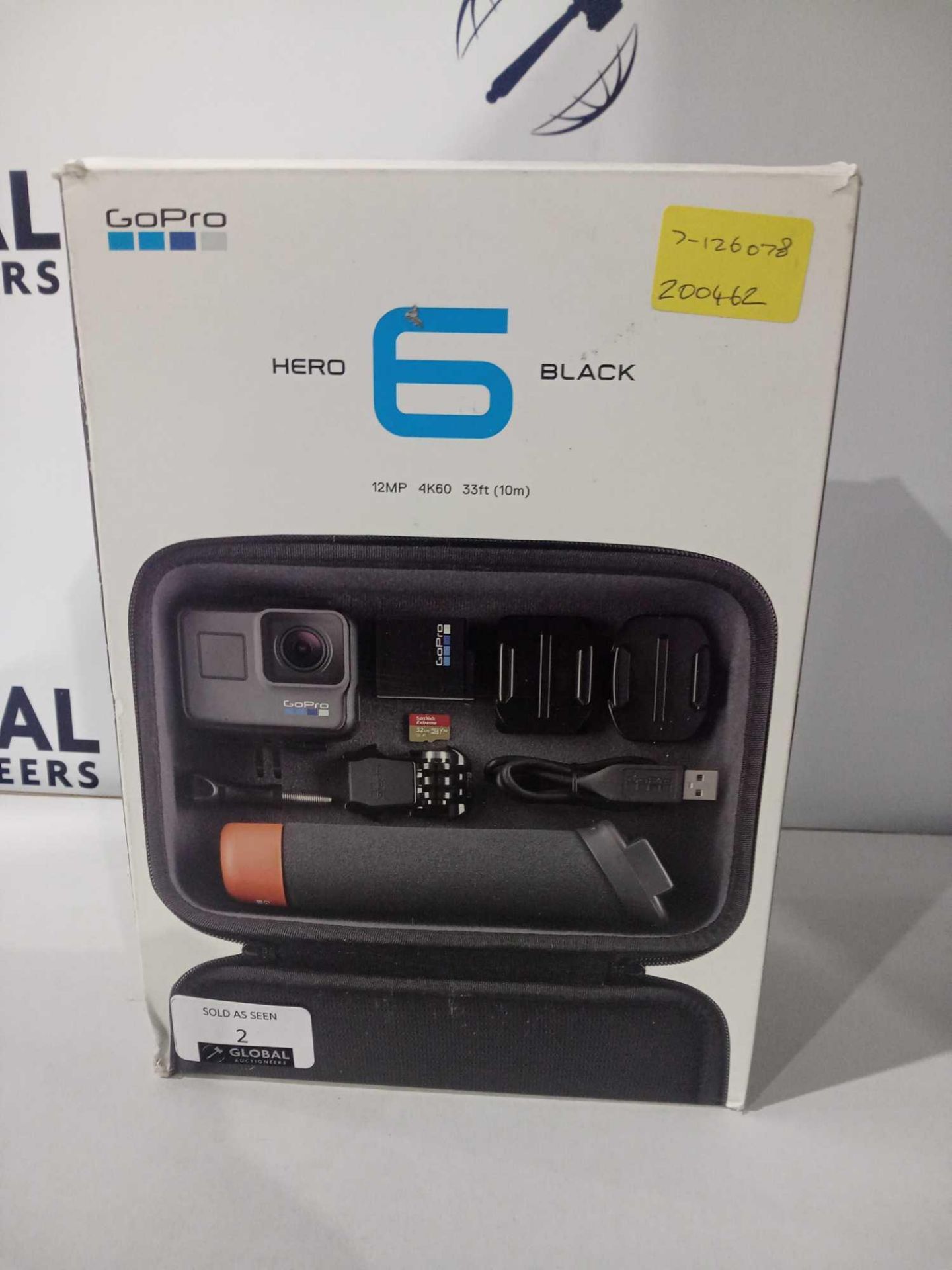 RRP £350 Boxed Gopro Hero 6 Black Camera With Accessory Bundle