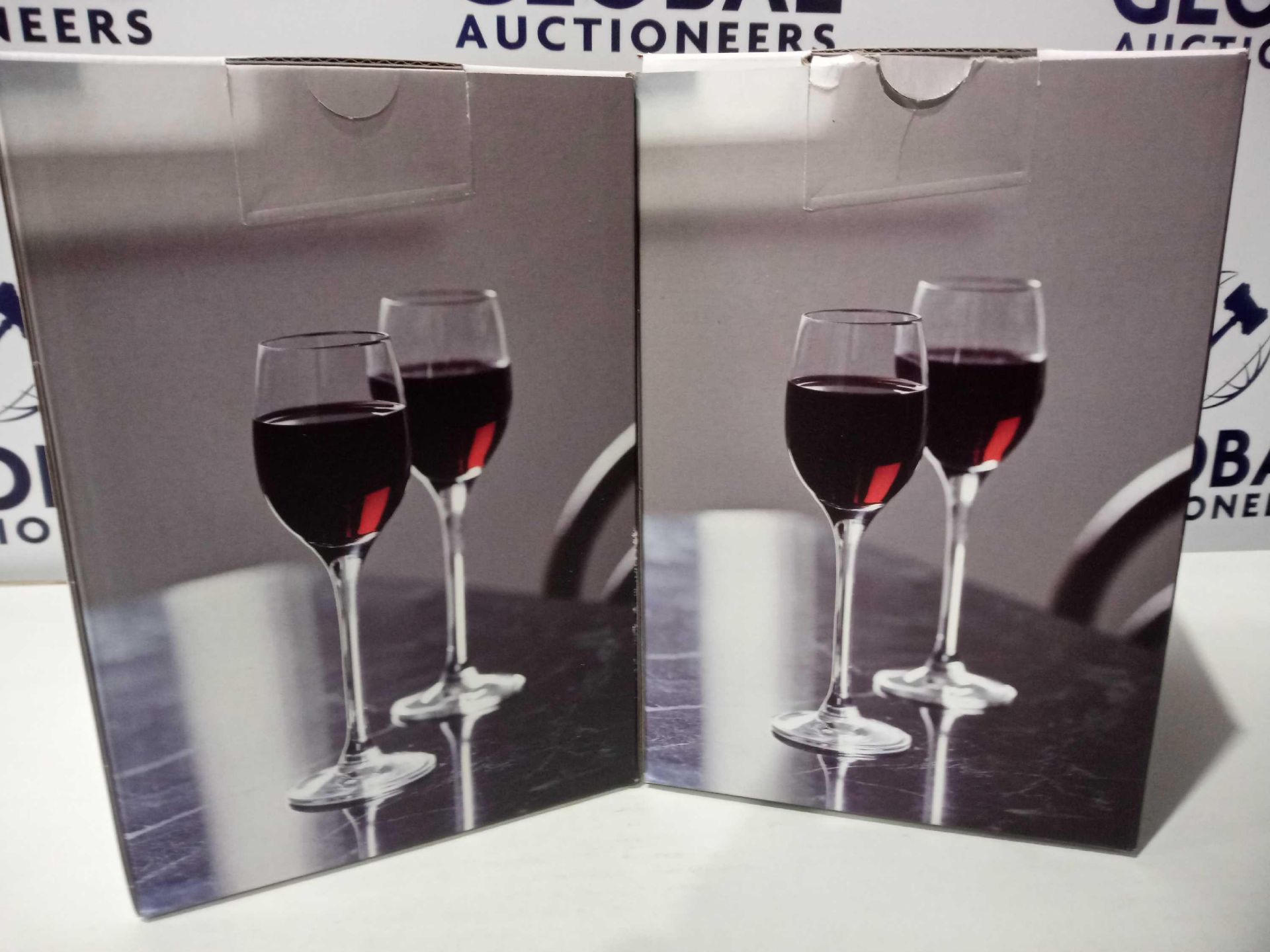 RRP £120 Lot To Contain 4 Boxed John Lewis Set Off 4 Vino Sherry/Port 100Ml Crystal Glasses