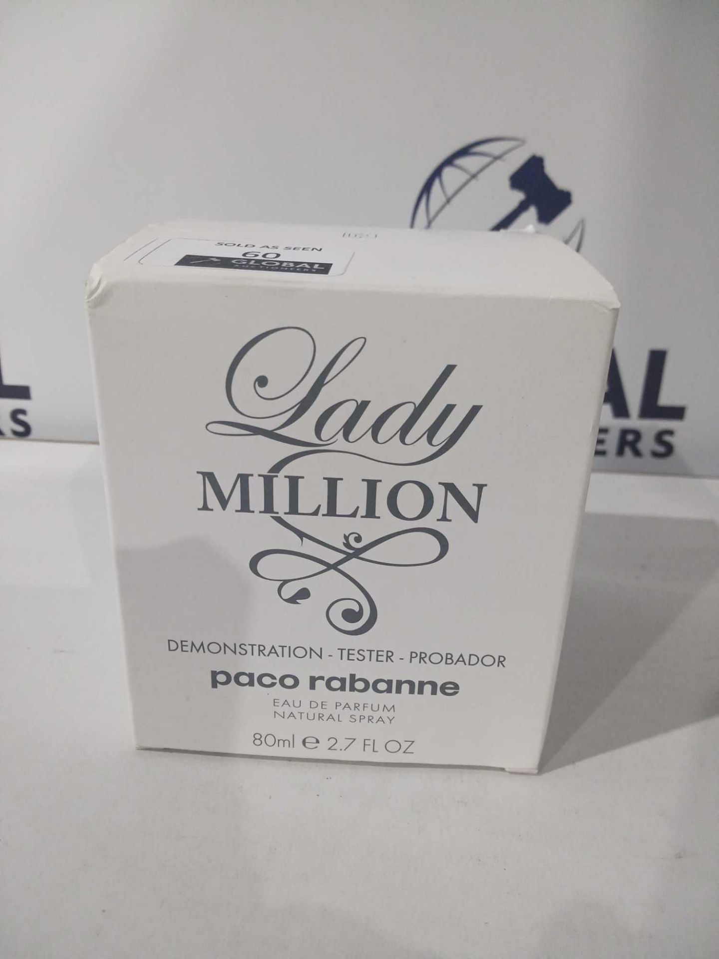 RRP £70 Brand New Boxed Full 80 Ml Tester Bottle Of Lady Million By Paco Rabanne Perfume Spray