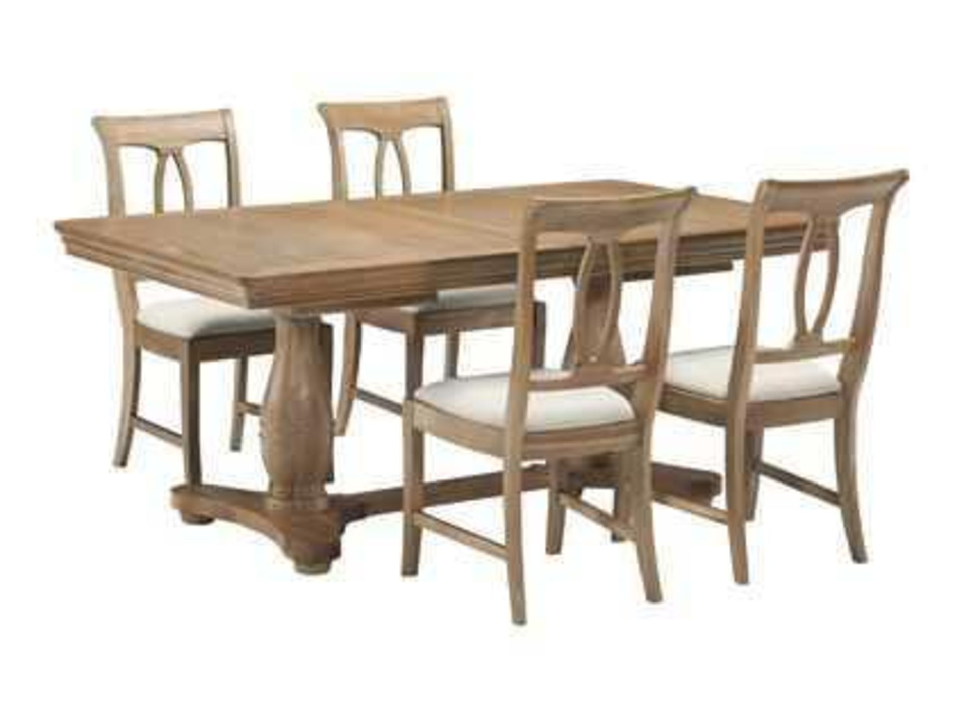 RRP £599 Sourced From Harvey's Furniture Boxed Versailles Extending Dining Table (Top Only)