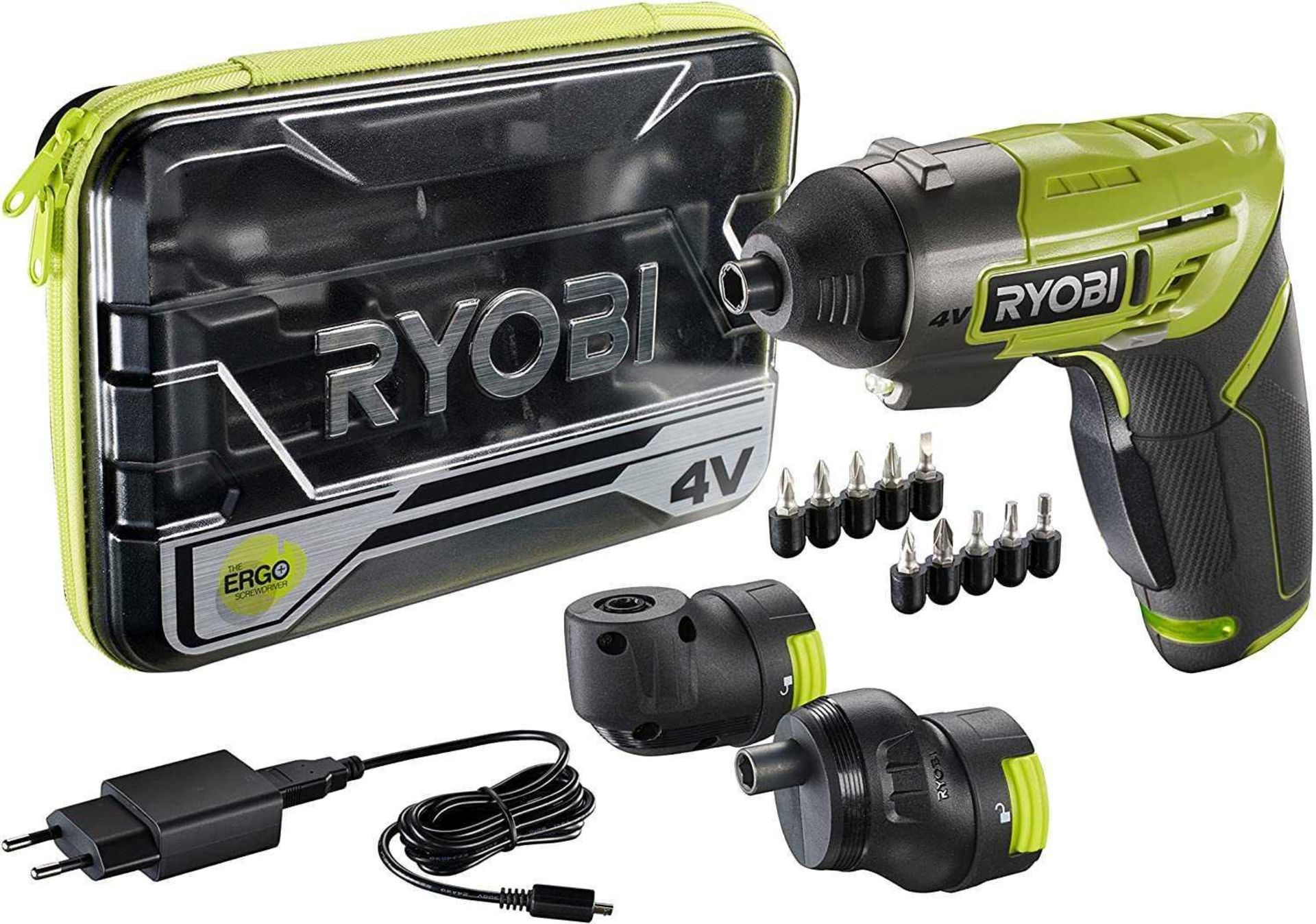 RRP £60 Ryobi 4 Volt Ergo Screwdriver In Case