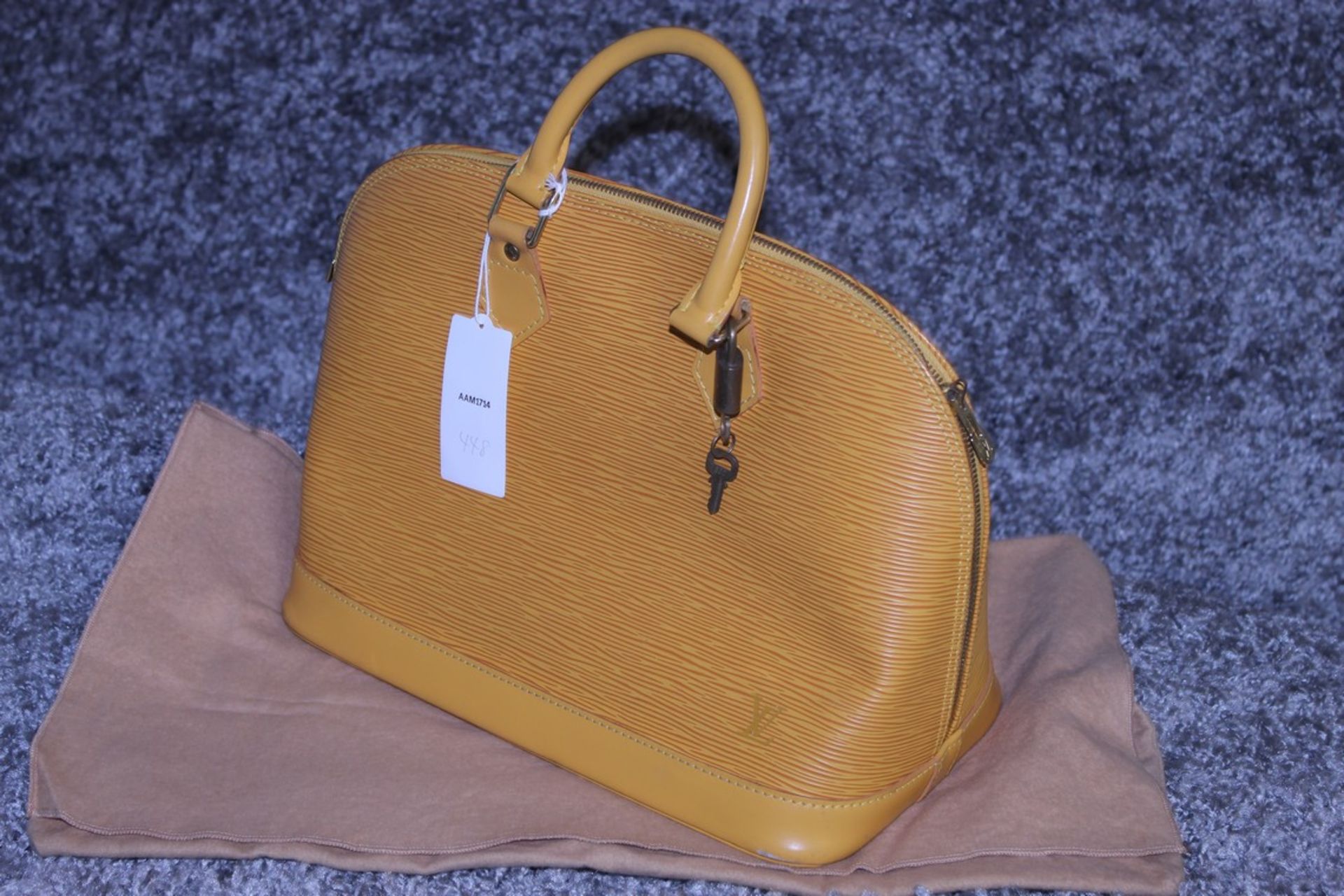 RRP £1,700 Louis Vuitton Alma Yellow Calf Epi Leather Handbag, Complete With Cadena, Keys & Dust Bag - Image 3 of 3