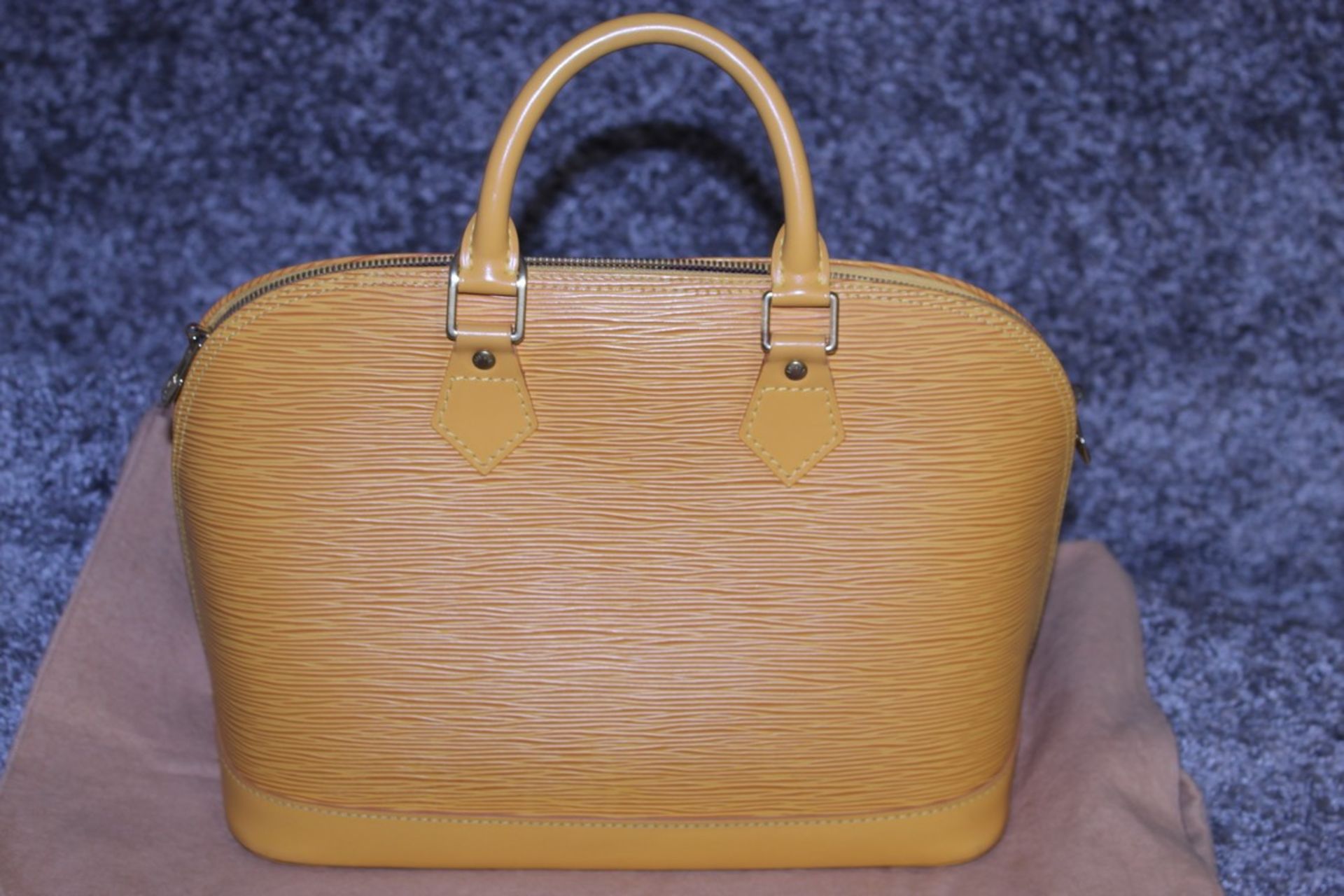 RRP £1,700 Louis Vuitton Alma Yellow Calf Epi Leather Handbag, Complete With Cadena, Keys & Dust Bag - Image 2 of 3