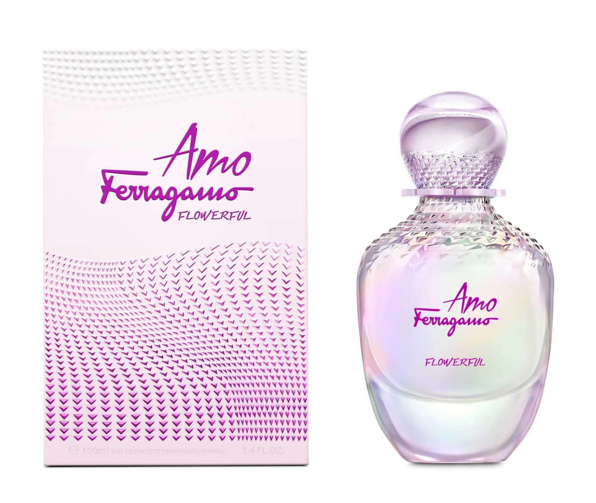 RRP £50 Boxed Bottle Of Salvatore Ferragamo 100Ml Flowerful Parfum