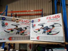 2 X RED5 FX-145 QUADCOPTER FPV