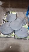 5 ITEMS – 4 X 8KG HEAVY DUTY PARASOL BASE & 1 X 10KG HEAVY DUTY PARASOL BASE