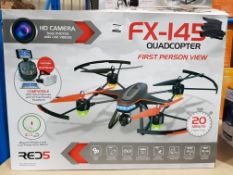 2 X RED5 FX-145 QUADCOPTER FPV