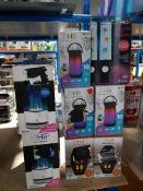 10 ITEMS – 4 X HE AQUA SPEAKER, 3X HE LANTERN LIGHT SHOW SPEAKER, 2 X HE LANTERN FLAME SPEAKER & 1 X