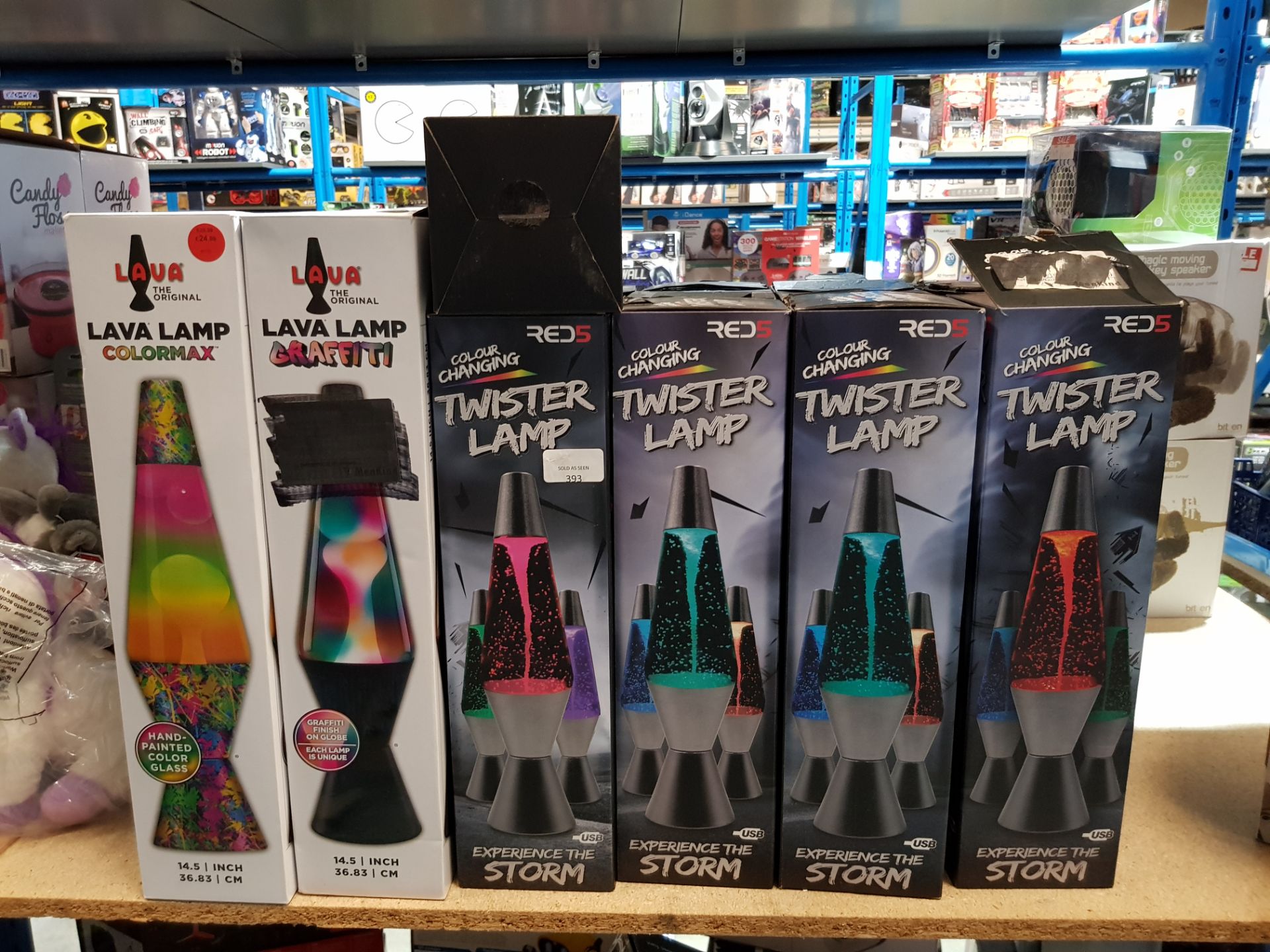 17 X COLOUR CHANGING TWISTER LAMP / MIXED LAVA LAMP