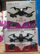 4 ITEMS – 2 X RED5 FPV EAGLE DRONE & 2 X RED5 GPS HAWK FPV DRONE