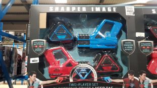 8 X SHARPER IMAGE TWO PLAYER SET ELECTRONIC SPACE LASER TAG