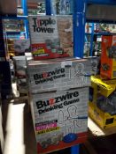 8 ITEMS – 7 X BUZZWIRE DRINKING GAME & 1 X TIPPLE TOWER