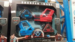 7 X SHARPER IMAGE TWO PLAYER SET ELECTRONIC SPACE LASER TAG