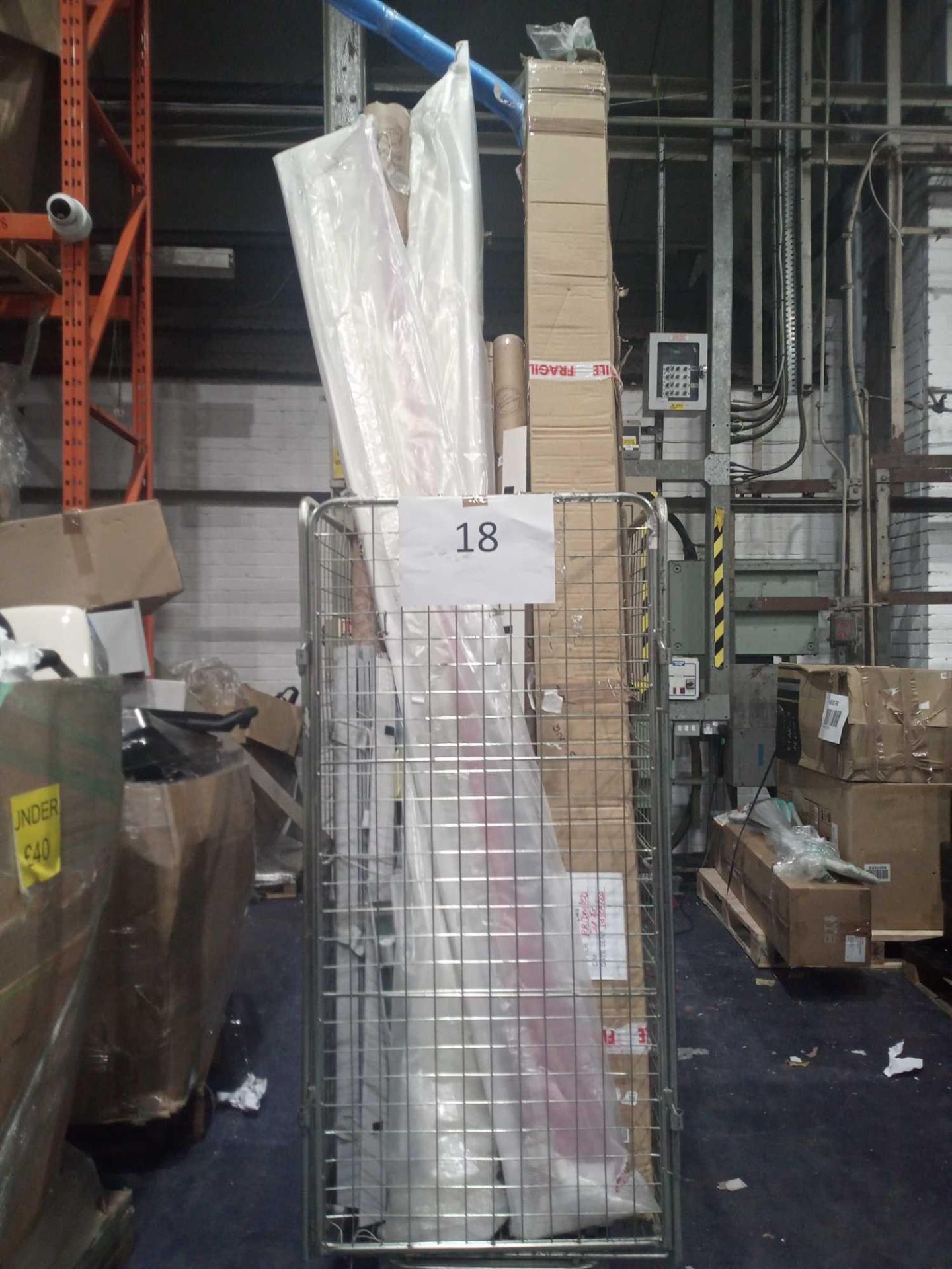 Cage To Contain A Large Assortment Of John Lewis/Blocblinds Roller Blinds