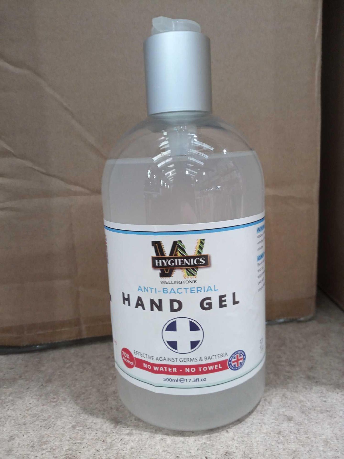 RRP £350 Boxed Brand New 35 Tubs Of Wellington's 500Ml Hand Sanitizer Gel