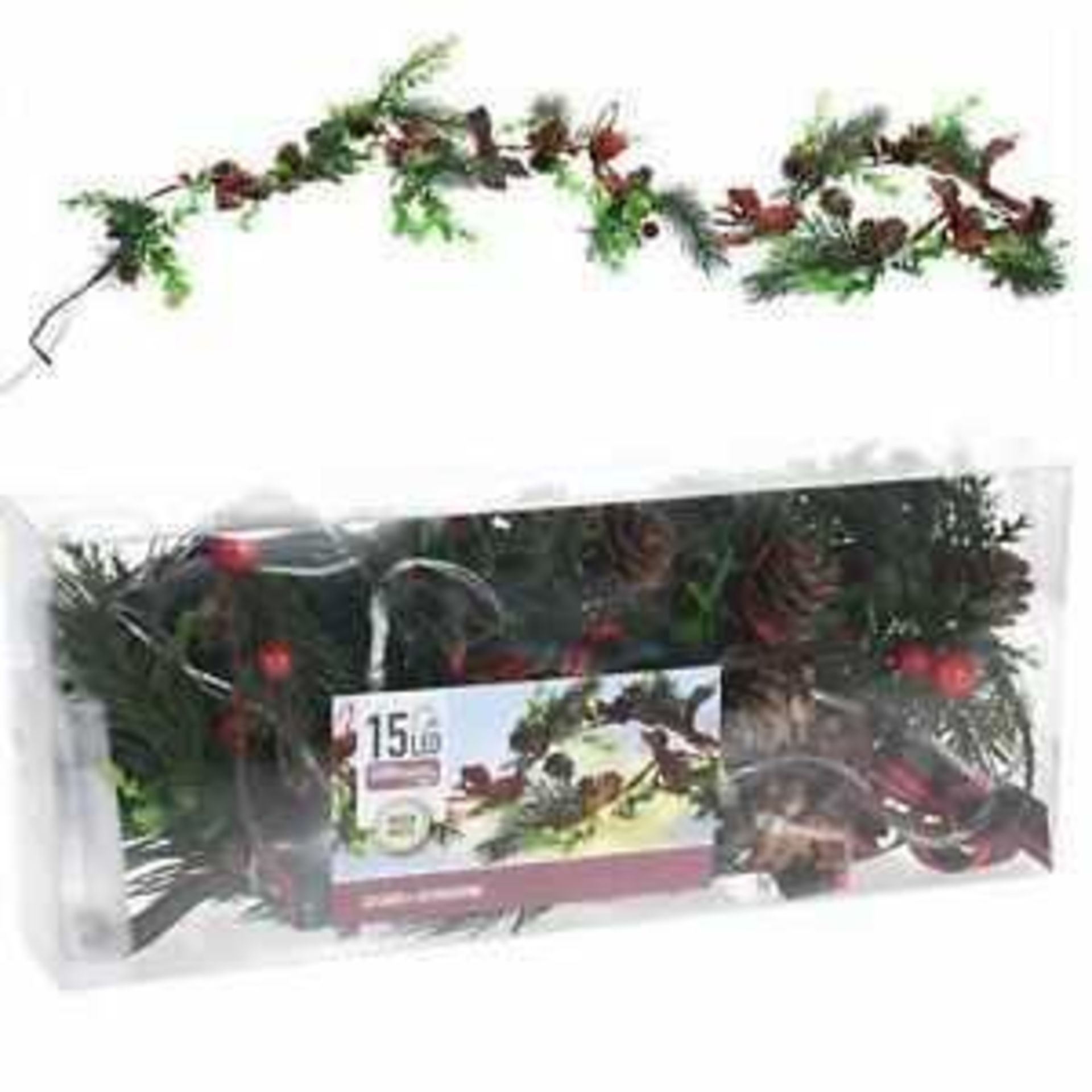 Combined RRP £120 Lot To Contain 12 Boxed 1.8M Christmas Garlands