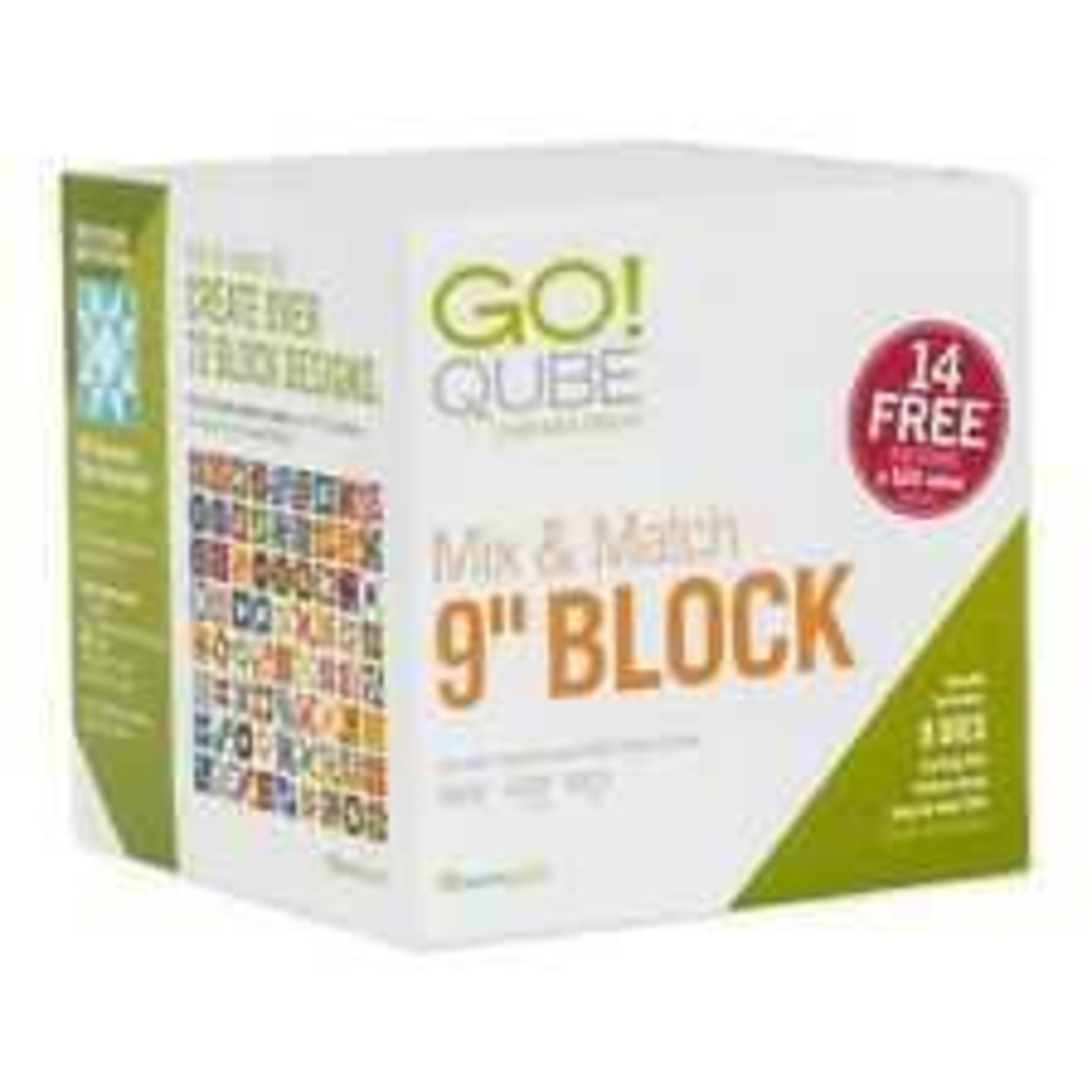 RRP £250 Boxed Accuquilt Go Qube Mix And Match 9" Block